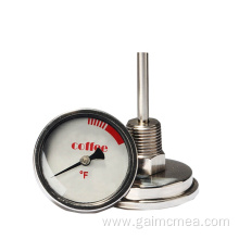 Thread Stainless Steel Bimetallic Pipe Thermometer